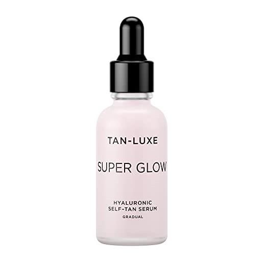 TAN-LUXE tan luxe super glow siero autoabbronzante, (30 ml) cura della pelle autoabbronzante graduale quotidiana, cruelty free e vegana
