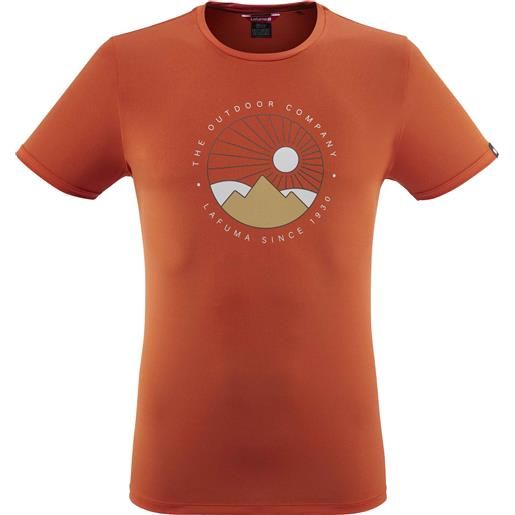 Lafuma - t-shirt leggera e traspirante - corporate tee m brick red per uomo - taglia s, m, l, xl - arancione