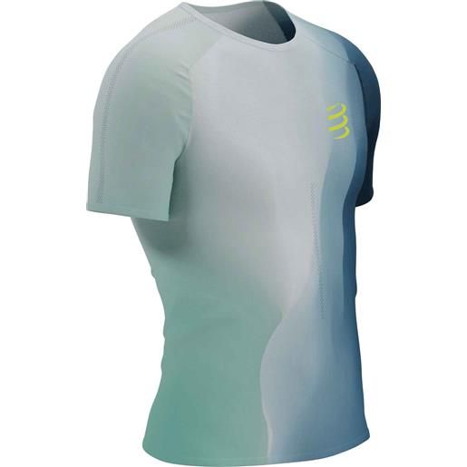 Compressport - t-shirt da running - performance ss tshirt m niagara blue per uomo - taglia m, l