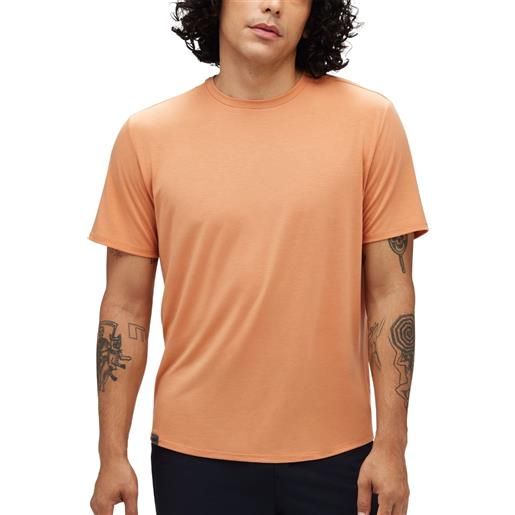 Hoka - t-shirt da trail/running - Hoka essential tee m cedar per uomo - taglia s, m, l, xl - arancione