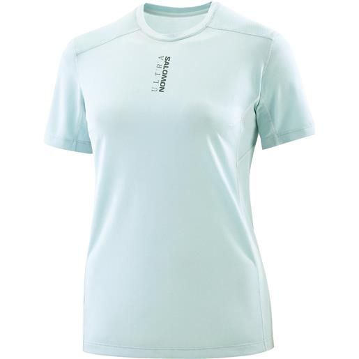 Salomon - t-shirt tecnica - s/lab ultra fdh tee w cameo blue per donne - taglia xs, s, m, l