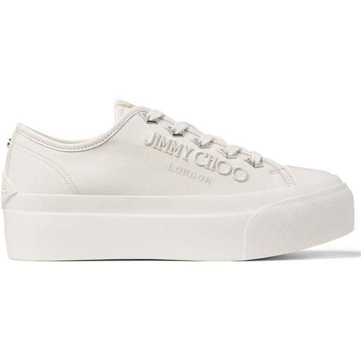 Jimmy Choo sneakers palma maxi con suola rialzata - bianco