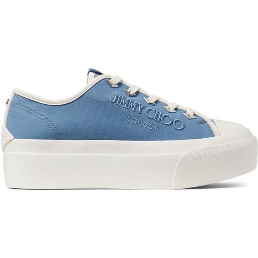 Jimmy Choo sneakers palma maxi/f con suola rialzata - blu