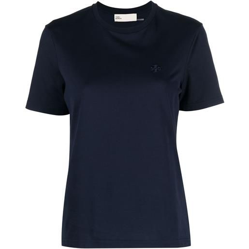 Tory Burch t-shirt con ricamo - blu