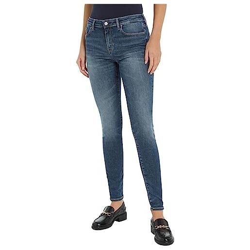 Tommy Hilfiger jeans donna skinny fit, blu (sau), 28w / 28l