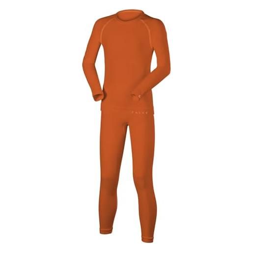 Falke maximum warm k uw filo funzionale asciugatura rapida 1 pezzo, intimo unisex - bambini, arancione (dutch orange 8041), 110-116