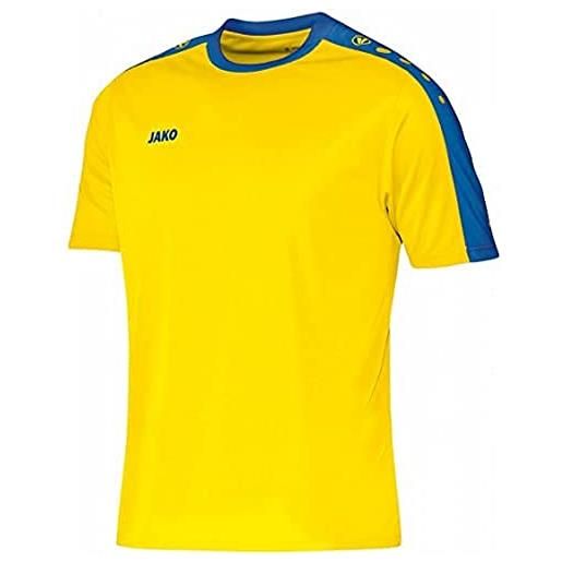 JAKO jersey striker ka, maglietta unisex, multicolore (citro/royal), 128 (taglia produttore: m)