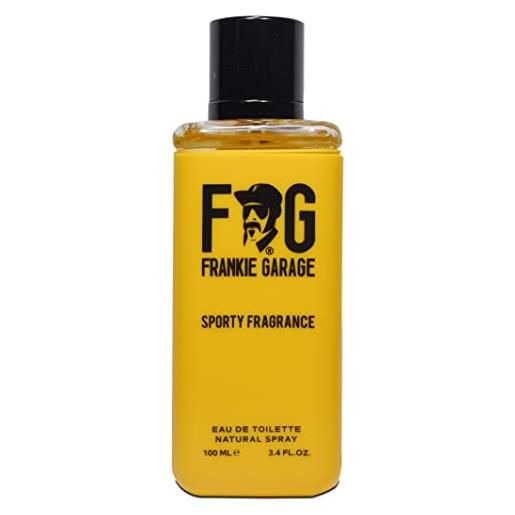 Frankie garage - sporty fragrance 100 ml | eau de toilette vaporisateur | natural spray | profumo uomo per uno stile di vita dinamico e sportivo