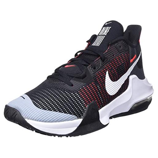 Nike air max impact 3, basketball shoe uomo, black/white-bright crimson, 35.5 eu