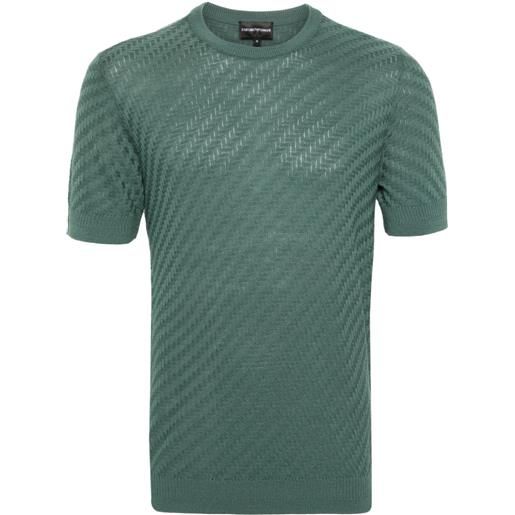 Emporio Armani maglione con scollo a v - verde