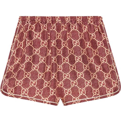 Gucci shorts mini gg supreme - rosso