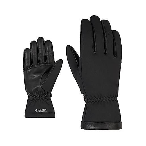 Ziener guanti da uomo ignato multifunzione/tempo libero | antivento, primaloft, soft shell, nero, 8