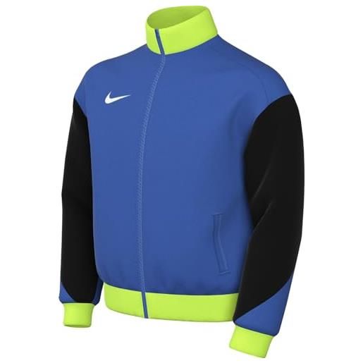 Nike y nk df acdpr24 trk jkt k hip length, royal blue/black/volt/white, 14-15 anni unisex-bambini