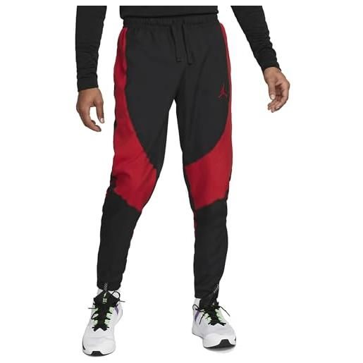 Nike jogging nero/rosso uomo jordan sport woven, rosso, m