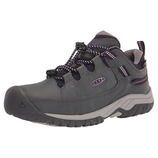 KEEN targhee low waterproof, stivali da escursionismo, magnet/tillandsia purple, 37 eu