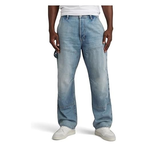 G-STAR RAW carpenter 3d loose jeans donna, blu (sun faded fogbow d23695-d436-g671), 32w / 30l
