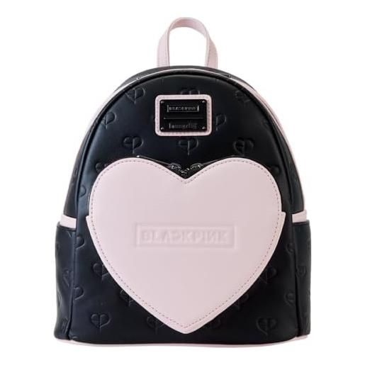 Loungefly blackpink - borsa a tracolla doppia con stampa a cuore, multi, mini