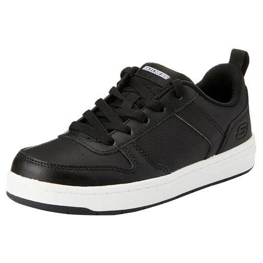 Skechers street boys company, sneaker, black synthetic/white trim, 43 eu