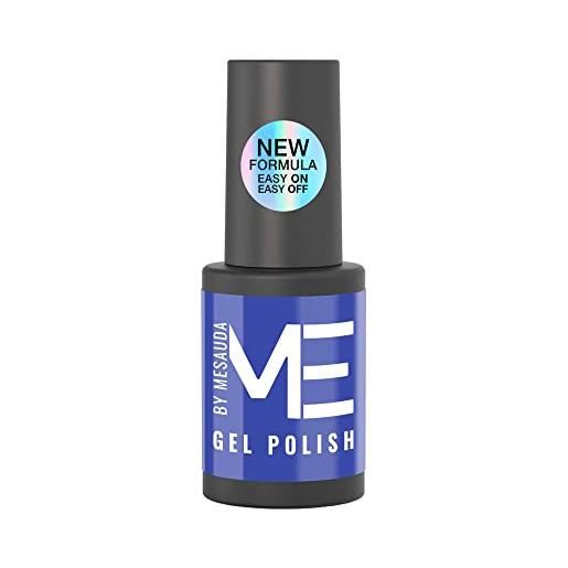 Me by mesauda smalto semipermanente blu - 194 electric - smalto per unghie gel - formula easy on - easy off - vegan e cruelty free - 4,5 ml