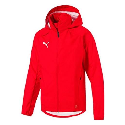 Puma liga training rain, giacca uomo, rosso red white, l