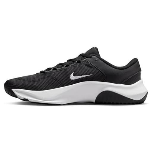 Nike legend essential 3, scarpe da passeggio donna, nero (black white iron grey), 37.5 eu