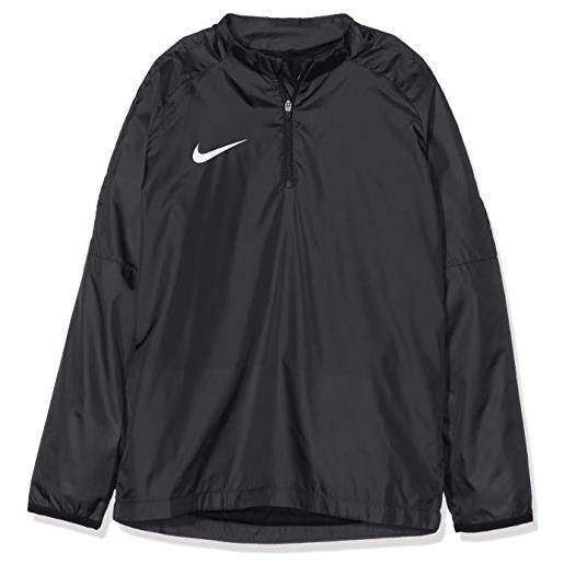 Nike academy18 shield drill top, t-shirt a manica lunga unisex-adulto, black/black/(white), l