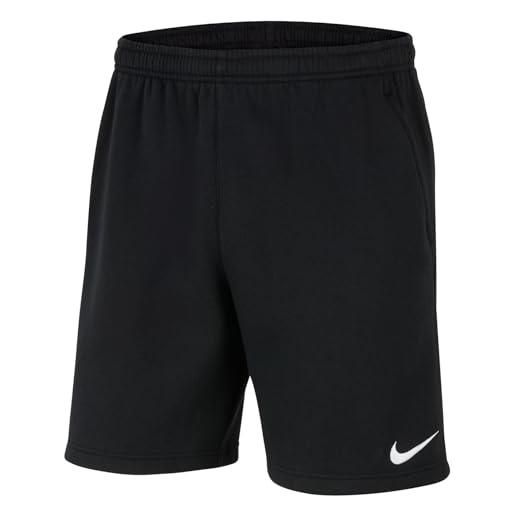 Nike park 20, pantaloncini unisex-adulto, nero/bianco/bianco, l