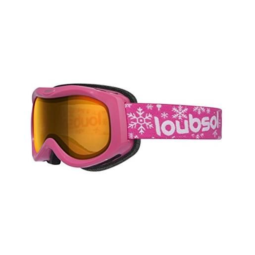 Loubsol olimpo maschera da sci ragazza, rosa, 8 - 10 anni
