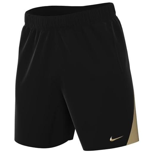 Nike m nk df strk short kz pantaloni, nero/nero/oro jersey/oro metallizzato, l uomo
