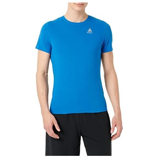 Odlo - maglietta da uomo a girocollo signo esm, uomo, t-shirt, 594172, energia blu. , s