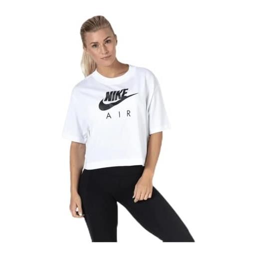 Nike w nsw air ss, tshirt donna, bianco, xl