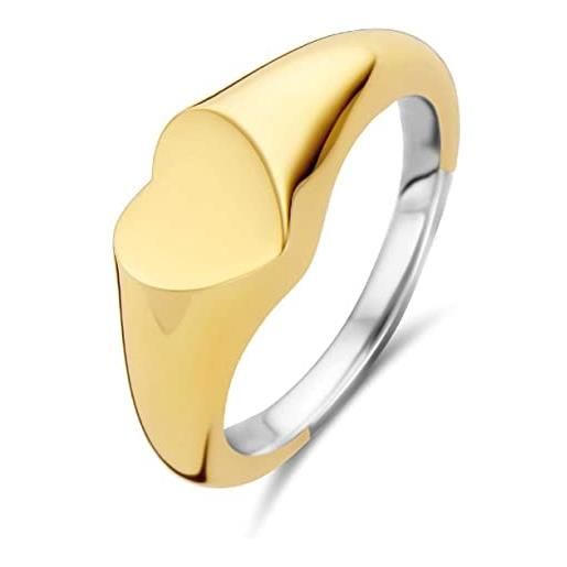 TISENTO anello anel grosso ti sento -prata dourada 925 (4,78 gr) -tam. 20 12221sy/60 marca, única, metallo, nessuna pietra preziosa