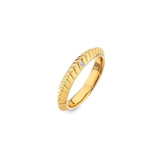 HOT DIAMONDS anello modern gold-plated ring with jac jossa hope dr228 diamond - circuit: 52 mm shd1465-52 marca, estándar, metallo, nessuna pietra preziosa