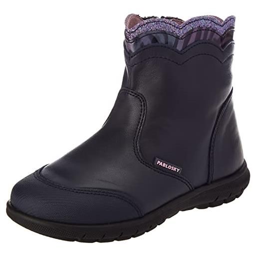 Pablosky 021420, ankle boot bambina, marino, 29 eu