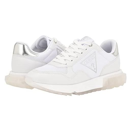 Guess - Scarpe da ginnastica da donna FLJD12LEA12 Bianco Oro
