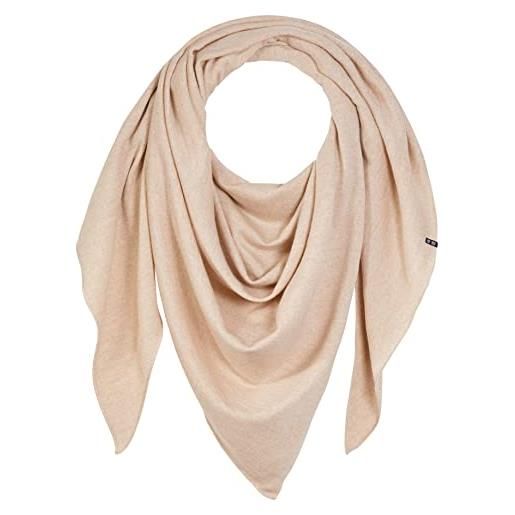 Enter the Complex® sciarpa da donna, sciarpa triangolare, 100% lana merino, beige. , 240 x 100 cm