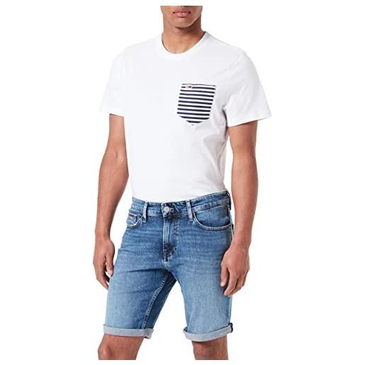 Tommy Jeans scanton short bf0132 pantaloni, denim medium, 30w /regolare uomo