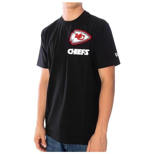 New Era logoselect kansas city chiefs - maglietta da uomo, nero , l