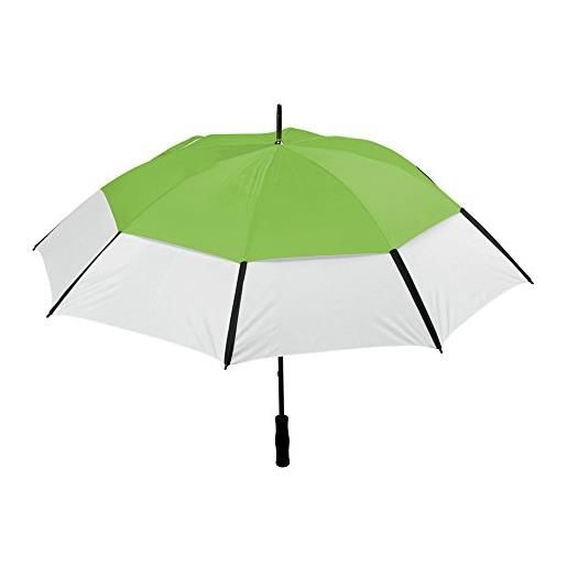 eBuyGB grande ombrello manuale a due toni con bastone da golf, 101 cm, verde lime, verde lime, 101 cm, ombrello bastone