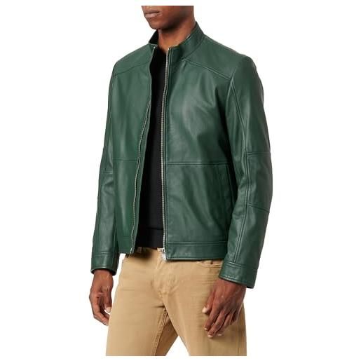 HUGO lokis giacchetta di pelle, dark green302, l uomo