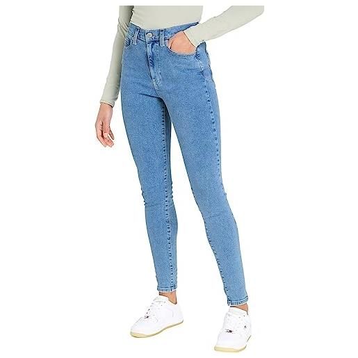 Tommy Jeans jeans donna sylvia skinny fit, blu (denim light), 26w / 34l