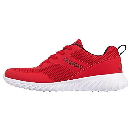 Kappa joggle scarpe da ginnastica unisex - adulto, rosso (red/black), 39 eu