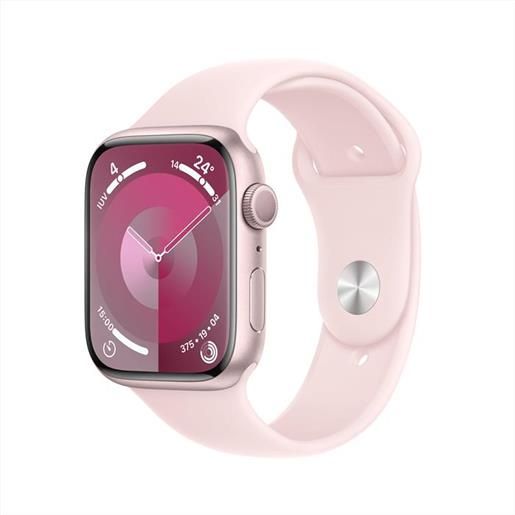 Apple - watch series 9 gps cassa 45mm - s/m-rosa confetto