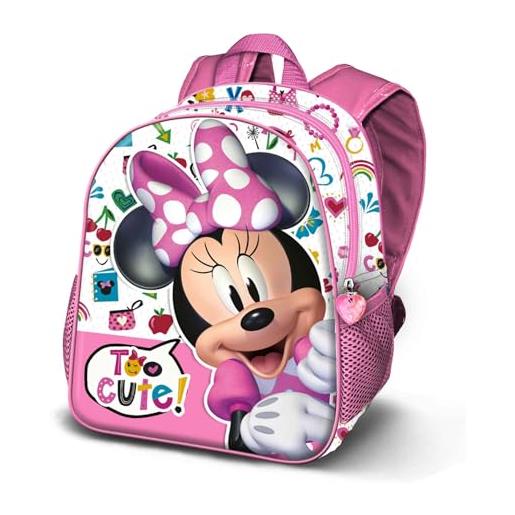 Disney minni mouse too cute-zaino basic, rosa, 31 x 39 cm, capacità 18,2 l