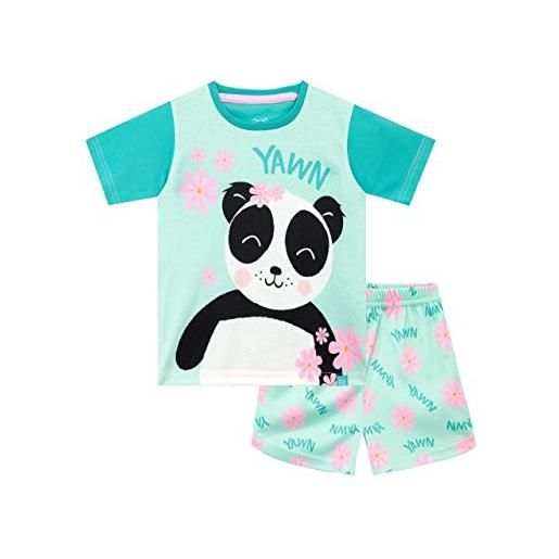Harry Bear pigiama corto per ragazze panda verde 6-7 anni