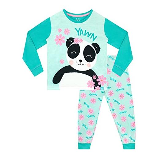 Harry Bear pigiama corto per ragazze panda verde 6-7 anni