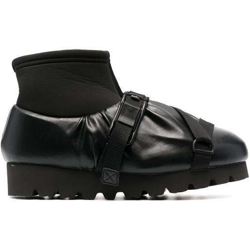 YUME YUME sneakers con fibbia camp - nero