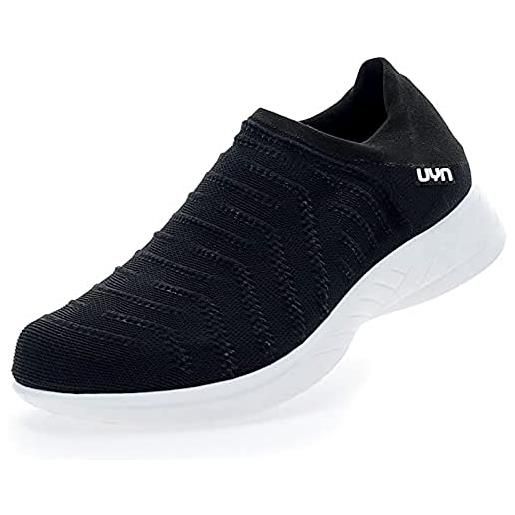 UYN 3d ribs, sneaker uomo, black/charcoal, 46 eu