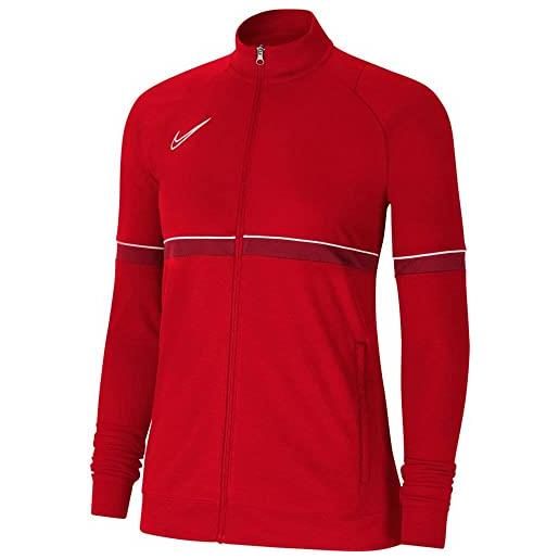 Nike academy 21 track - giacca da donna, donna, cv2677-657, rosso/bianco/rosso/bianco, xxs