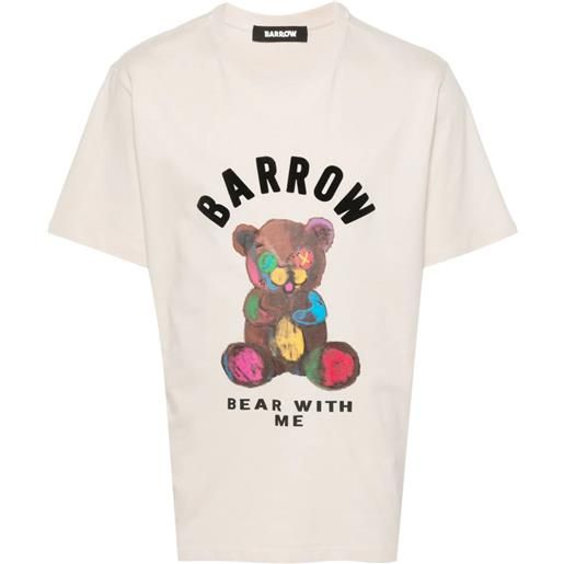 BARROW t-shirt unisex con stampa orso